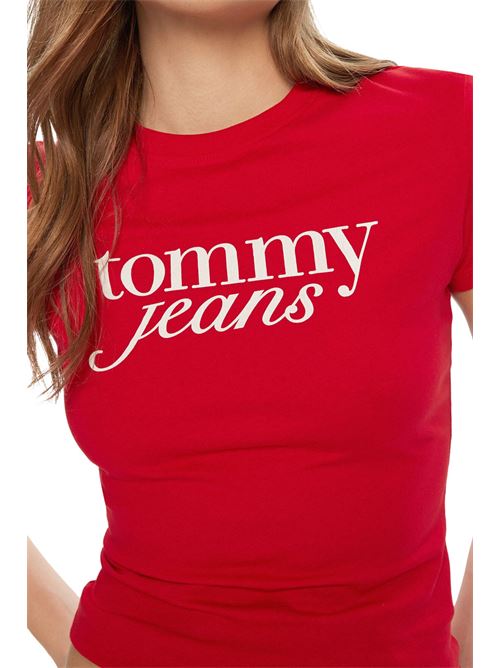 T-shirt slim essential rosso Tommy Jeans | DW0DW19447XME